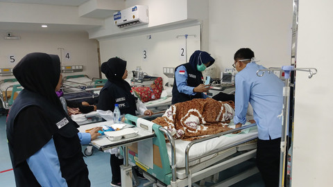 Pelayanan kesehatan jemaah haji. Foto: Dok. Kemenkes