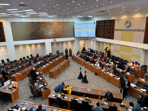 Suasana The 19th Session of Parliamentary Union of UIC Member States (PUIC) di gedung MPR/DPR RI, Senayan, Jakarta pada Selasa (13/5/2025). Foto: Abid Raihan/kumparan