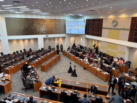 Suasana The 19th Session of Parliamentary Union of UIC Member States (PUIC) di gedung MPR/DPR RI, Senayan, Jakarta pada Selasa (13/5/2025). Foto: Abid Raihan/kumparan