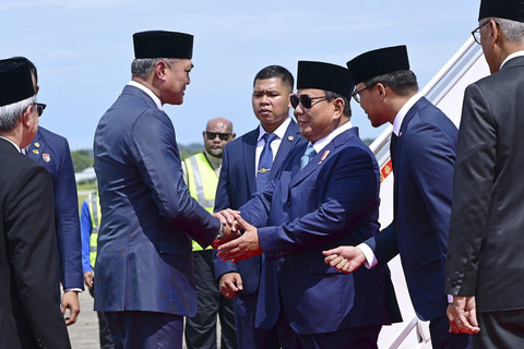 Presiden Prabowo Subianto tiba di Brunei Darussalam pada Rabu (14/5/2025). Foto: Muchlis Jr - Biro Pers Sekretariat Presiden