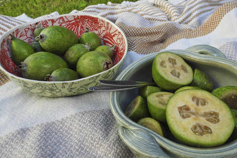 Feijoas terlihat di luar sebuah rumah di Wellington, Selandia Baru, Senin (12/5/2025). Foto: Charlotte Graham-McLay/AP PHOTO