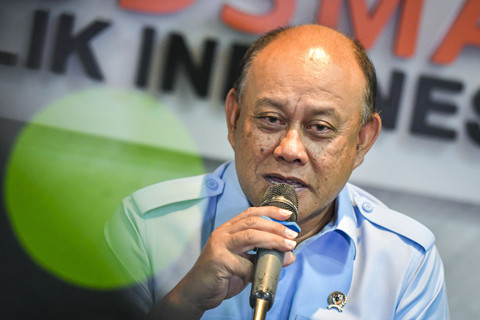 Kepala Badan Gizi Nasional Dadan Hindayana menyampaikan keterangan usai melakukan per... </div>
<div class=