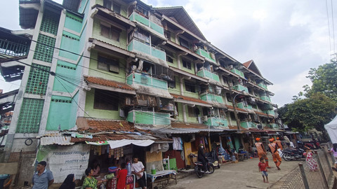 Potret kehidupan penghuni Rumah Susun Tanah Tinggi, Johar Baru, Jakarta Pusat, Rabu (14/5/2025). Foto: Thomas Bosco/kumparan