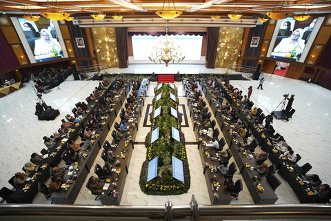 Rapat Koordinasi Pengadaan Guru dan Tenaga Kependidikan Sekolah Rakyat yang digelar di Gedung Aneka Bakti Kemensos, Kamis (15/5/2025). Foto: Kemensos RI