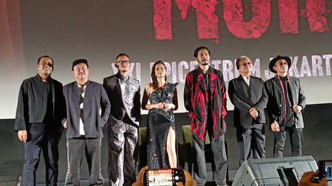 Konferensi Pers Film Angkara Murka di Kawasan Kuningan, Jakarta Selatan. Foto: Aprilandika Pratama/kumparan