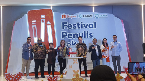 Peluncuran kampanye Shopee Festival Penulis Lokal di Jakarta Pusat, Kamis (15/5/2025). Foto: Nabila Ulfa/kumparan