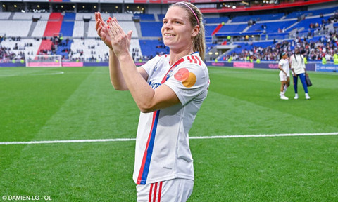 Eugenie Le Sommer, penyerang Lyon Wanita. Foto: Lyon