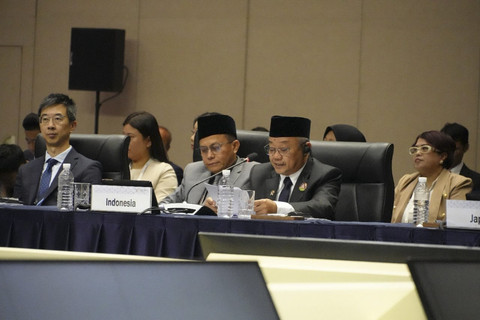 Mendikdasmen RI Abdul Mu'ti handir dalam agenda utama Pertemuan Menteri Pendidikan APEC (AEMM) ke-7 yang digelar di Korea Selatan, Selasa (14/5/2025). Foto: Kemendikdasmen