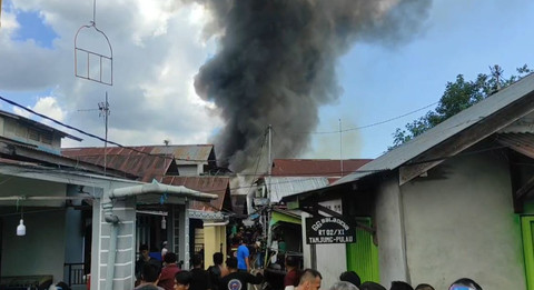 KKebakaran di Kampung Beting pada Jum'at 16 Mei 2025. Foto: Dok. Istimewa.