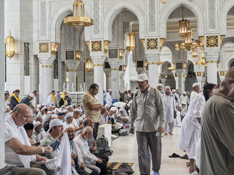 Suasana sebelum salat jumat di Masjidil Haram. Foto: Moh Fajri/kumparan