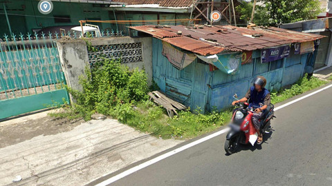 Google Maps 2023 memotret bahwa tidak ada lagi Karto dan Warsini di gubuk. Dok: Tangkapan layar Google Maps