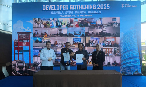 Penandatanganan Nota Kesepahaman (MoU) antara Bank Sumsel Babel dan Himperra. (ist)
