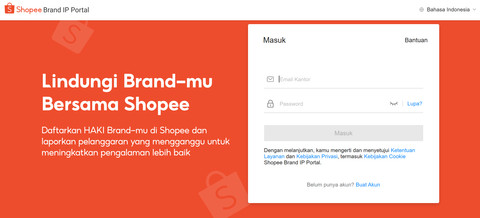 Tata cara mendaftarkan merek atau buku di Brand IP Portal milik Shopee. Foto: Dok. Shopee