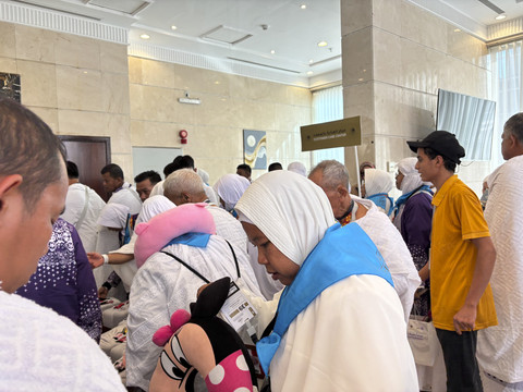 Jemaah haji gelombang 2 mulai tiba di Makkah. Foto: Moh Fajri/kumparan