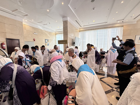 Jemaah haji gelombang 2 mulai tiba di Makkah. Foto: Moh Fajri/kumparan