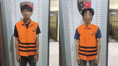 Dua pelaku aniaya yang berhasil diamankan Polisi. | Foto: Dok Istimewa