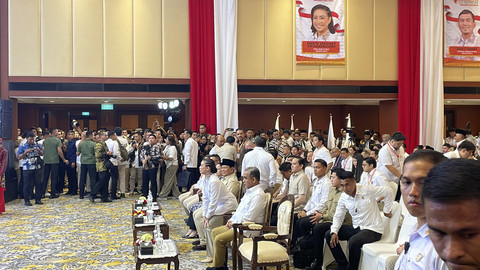 Presiden Prabowo Subianto tiba saat menghadiri Kongres ke-IV PP TIDAR di Hotel Borobudur Jakarta, Sabtu (17/5/2025). Foto: Fadhil Pramudya/kumparan