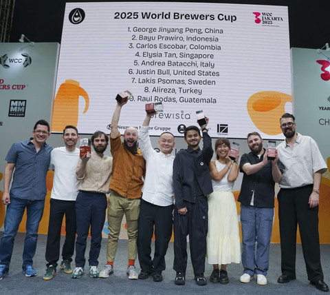 Bayu Prawiro, Barista dari Indonesia raih juara dua di World Brewers Cup Championship 2025. Foto: Instagram/ @worldcoffeechampionships