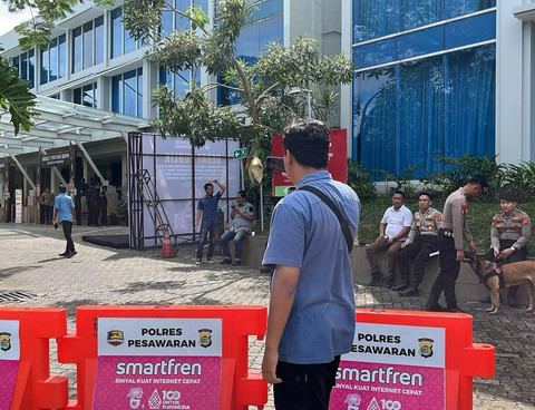 Batas akses masuk undangan debat publik PSU Kabupaten Pesawaran | Foto : Eka Febriani / Lampung Geh