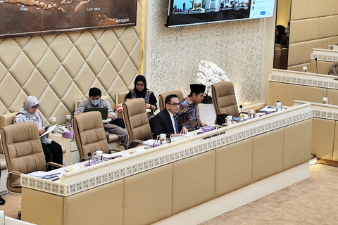 Rapat Dengar Pendapat Komisi II DPR RI bersama beberapa Kakanwil BPN daerah di Kompleks Parlemen Senayan, Jakarta, Senin (19/5/2025). Foto: Luthfi Humam/kumparan