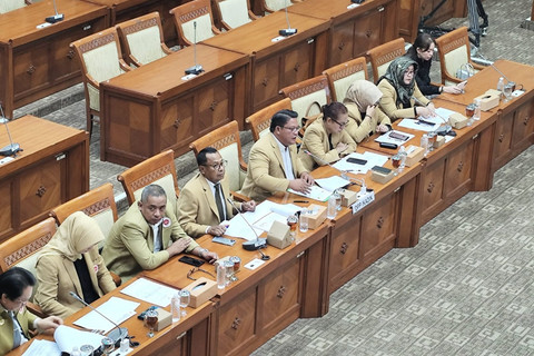 Rapat Dengar Pendapat Umum (RDPU) Komisi III DPR bersama IKADIN di Kompleks Parlemen Senayan, Jakarta pada Senin (19/5/2025). Foto: Luthfi Humam/kumparan