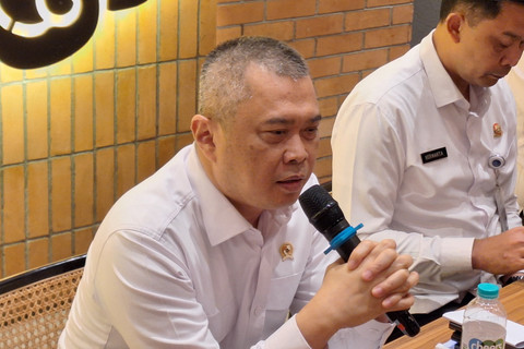 Diskusi Menhub Dudy Purwagandhi dengan Forum Wartawan Perhubungan (Forwahub) dan aplikator ojol di Restoran Aroem, Jakarta Pusat, Senin (19/5/2025). Foto: Argya Maheswara/kumparan