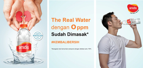 Amidis, air minum yang telah melalui proses distilasi. Foto: Amidis