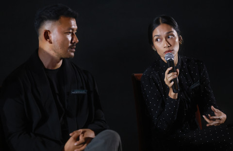 Rio Dewanto-Faradina Mufti di film Legenda Kelam Malin Kundang. Foto: Agus Apriyanto