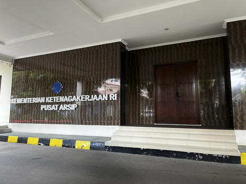 Suasana Gedung A Kantor Kementerian Ketenagakerjaan, Gatot Subroto, Jakarta Selatan, Selasa (20/5/2025). Foto: Rayyan Farhansyah/kumparan