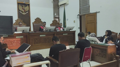Sidang kasus dugaan pencucian uang pengamanan judi online Kominfo di Pengadilan Negeri Jakarta Selatan, Selasa (20/5/2025). Foto: Jonathan Devin/kumparan