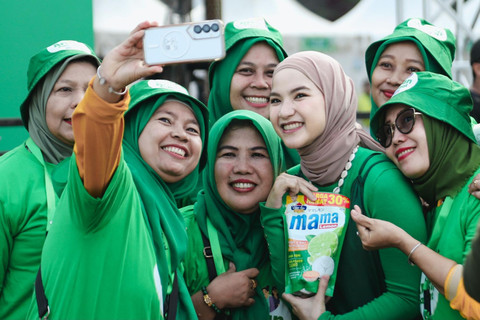 Festival Arisan Sahabat MAMA di Jakarta International Velodrome pada Minggu (11/5). Foto: kumparan