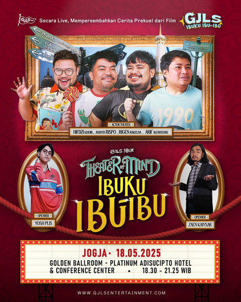 Poster Theater of Mind oleh GJLS Tour. Foto: Dok. GJLS Entertainment