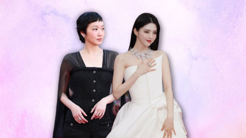 Kim Go Eun (kiri) dan Han So Hee (kanan) di Festival Film Cannes. Foto: Instagram/ggonekim, xeesoxee