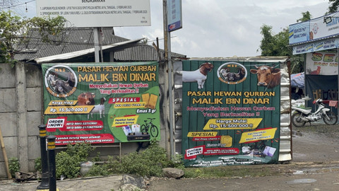 Lahan milik BMKG yang diduga diduduki oleh ormas GRIB di Pondok Betung, Tangerang Selatan, Jumat (23/5/2025). Foto: Abid Raihan/kumparan