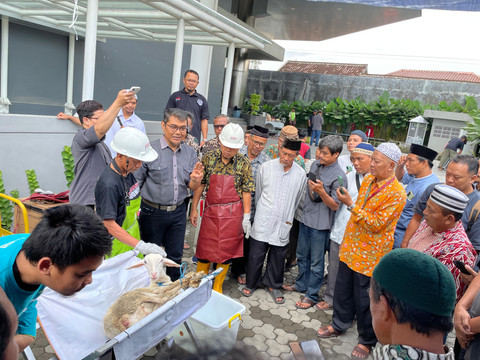 Pelatihan Juru Sembelih Halal (Juleha) oleh Halal Institute UNISA Yogyakarta pada Sabtu (24/5). Foto: Yusuf Hay/Pandangan Jogja