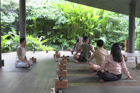 Healing singkat bersama Gdas Bali di Samastha Yoga and Meditation Center. Foto: Dok. Gdas Bali