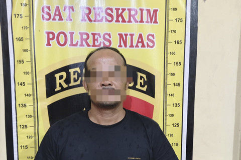 Anggota ormas di Nias, Sumut, penganiaya warga dan perusak fasilitas hotel. Foto: Istimewa