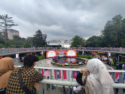 Suasana perayaan Hari Ulang Tahun (HUT) Jakarta ke-498 yang diselenggarakan di kawasan Blok M, Jakarta Selatan, Sabtu (24/5/2025). Foto: Alya Zahra/kumparan 