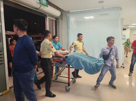 Jaksa dan ASN di Kejari Deli Serdang, Sumut, dibacok orang tak dikenal, Sabtu (24/5). Foto: Dok Kejati Sumut