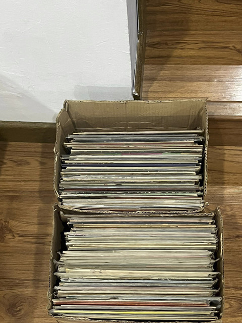 Koleksi vinyl milik Julian. Foto: Dok. Pribadi