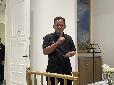 Chef Sakirun Achmad saat acara Exclusive Dinner. Foto: Salsha Okta Fairuz/kumparan