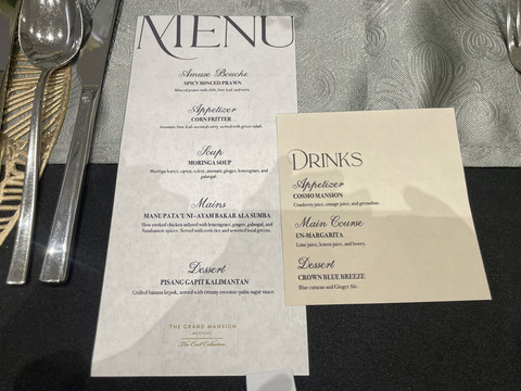 Menu five-course ala Chef Sakirun Achmad. Foto: Salsha Okta Fairuz/kumparan