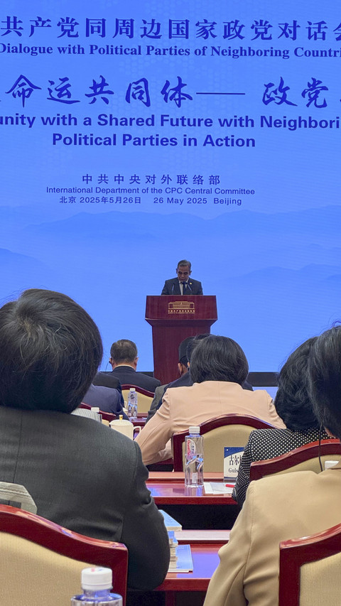 Sekjen Gerindra sekaligus Ketua MPR Ahmad Muzani di Beijing, China. Foto: Fadjar Hadi/kumparan