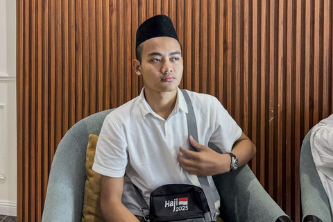 Ahmad Royyan Adiba, jemaah haji berusia 18 tahun dari Kudus. Foto: Moh Fajri/kumparan