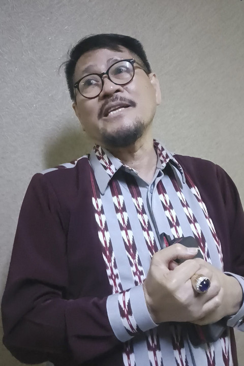 Ketua LMKN Dharma Oratmangun dalam acara Grand Final Lomba Cipta Lagu Dangdut, di kawasan Senayan, Jakarta Pusat, Jumat (23/5/2025). Foto: Giovanni/kumparan