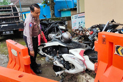 Penampakan motor vario yang dikendarai Argo Ericko Achfandi mahasiswa Hukum FH UGM. Foto: Arfiansyah Panji Purnandaru/kumparan