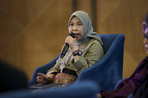 Direktur Jenderal Pengembangan Ekspor Nasional Kemendag RI Fajarini Puntodewi menjadi pembicara kumparan Halal Forum 2025 di Ballroom Artotel Mangkuluhur, Jakarta, Selasa (27/5/2025). Foto: Jamal Ramadhan/kumparan