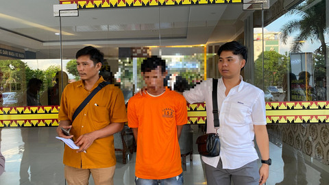 Suami bunuh istri yang berhasil diamankan. | Foto: Sinta Yuliana/Lampung Geh
