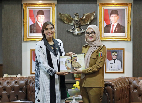 Wakil Gubernur Lampung, Jihan Nurlela saat menerima kunjungan Deputy Head of Mission Kedutaan Besar Uni Emirat Arab (UEA) , Ms. Shaima Alhabsi | Foto : Dok. Adpim
