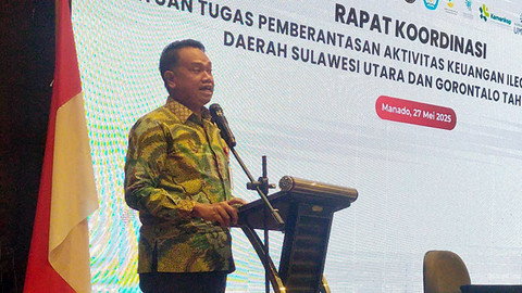 Ketua Satgas Pemberantasan Aktivitas wilayah Sulawesi Utara, Gorontalo dan Maluku Utara, Robert Sianipar.